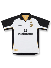 2001-02シーズン マンチェスター・ユナイテッド ベッカム百年記念アウェイ/サードレトロユニフォーム正面図