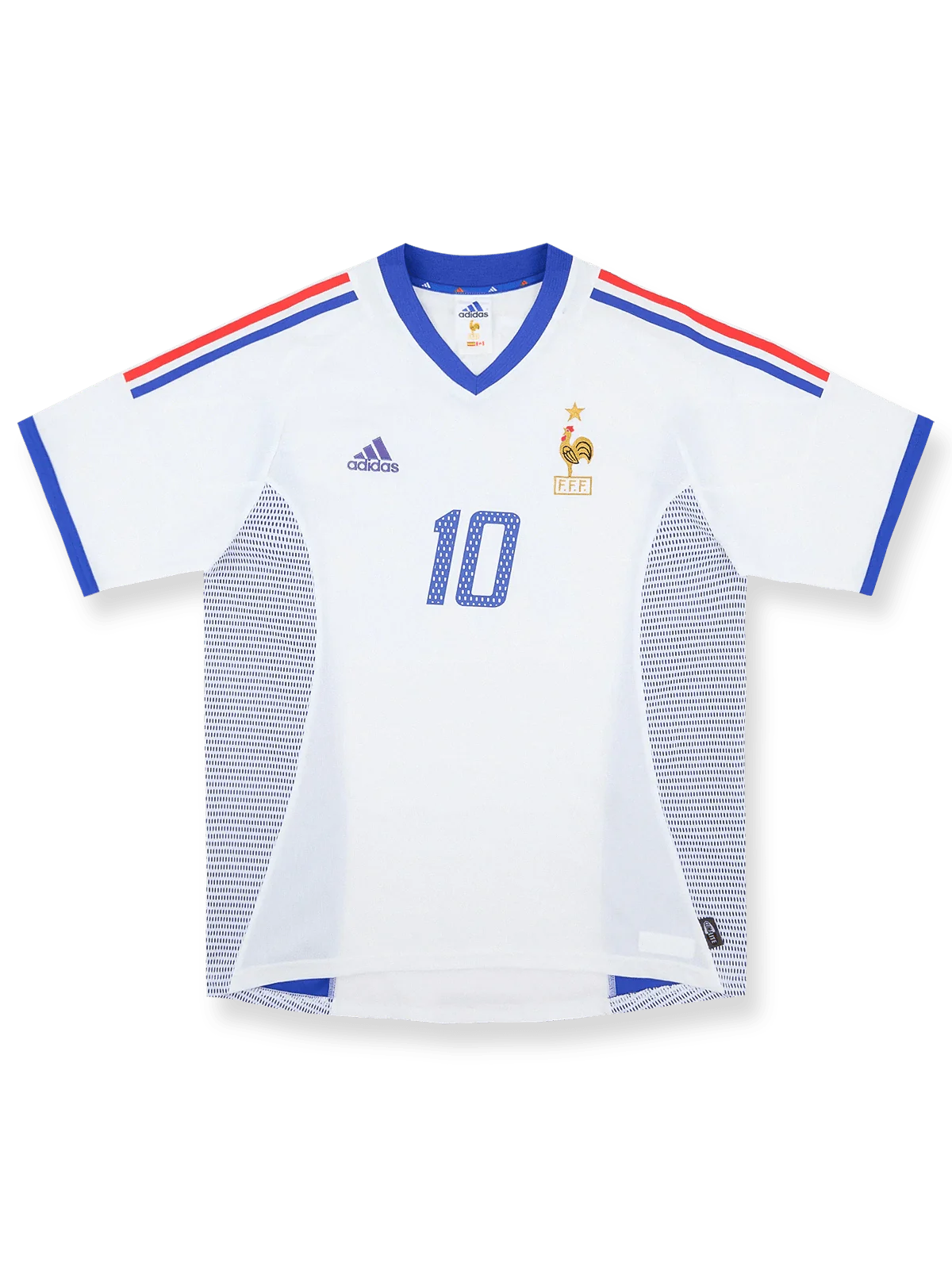 2002-04年フランスアウェイユニフォーム正面画像