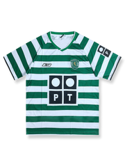 製品画像:03/04シーズン ポルトガルリーグ スポルティングCP ホームレトロユニフォームの正面図