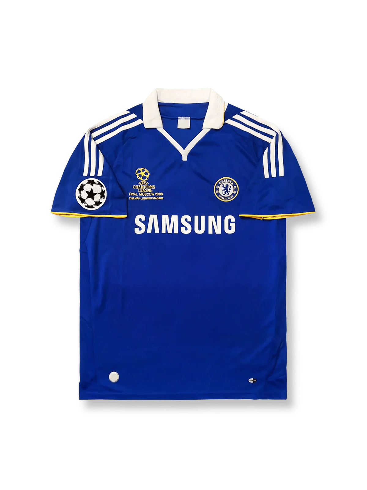 製品画像:07/08シーズン チェルシー ホーム チャンピオンズリーグ決勝版レトロユニフォームの正面図