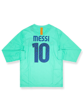 2010–11シーズン FCバルセロナ アウェイユニフォーム メッシ 10番 イエローブルーサッシュデザイン