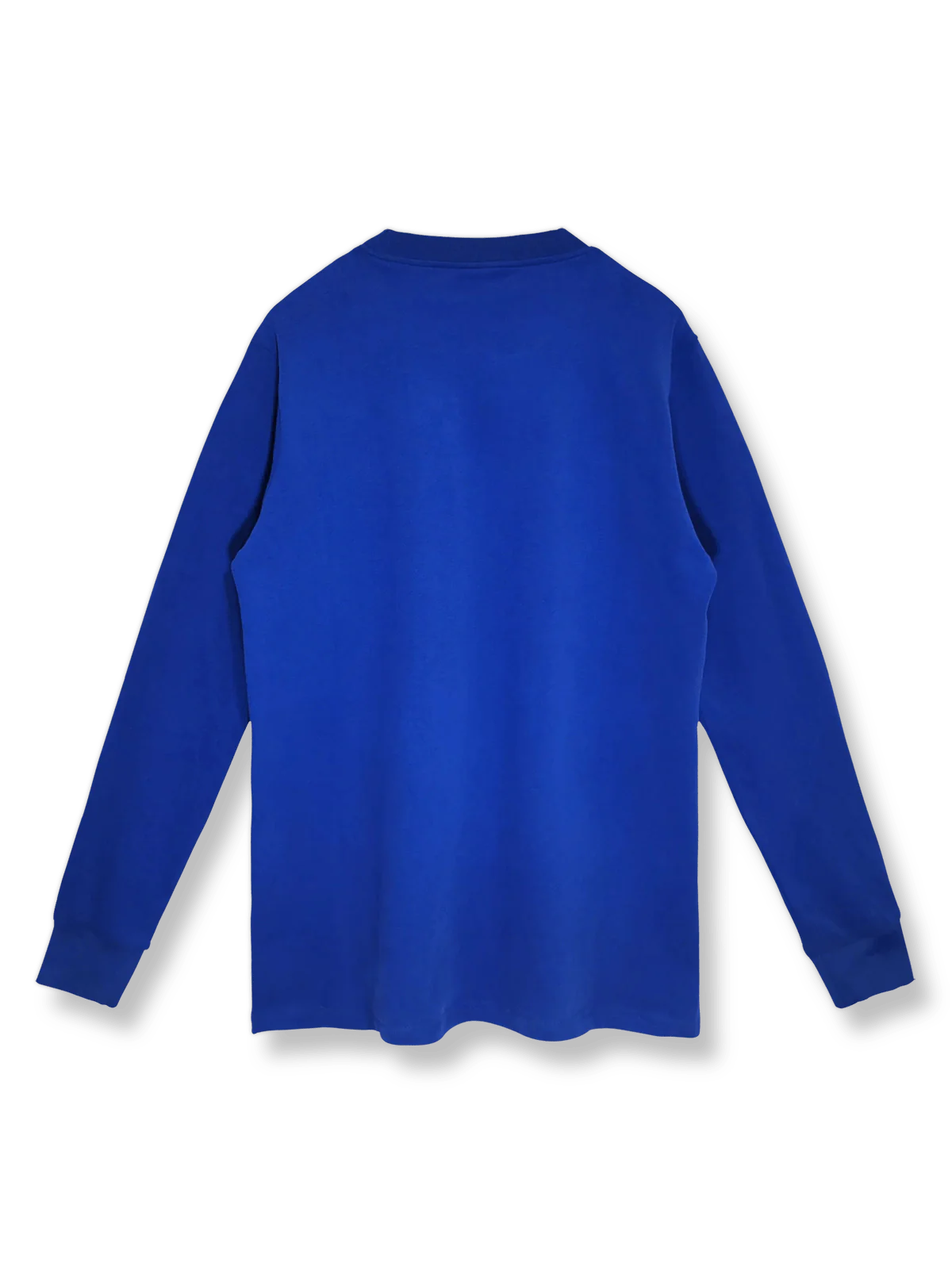 1968年シーズンのマンチェスター・ユナイテッドアウェイブルー長袖ユニフォーム、シンプルでクラシックなデザイン。