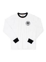 1974年西ドイツ代表ホームユニフォーム 前面 白黒クラシック