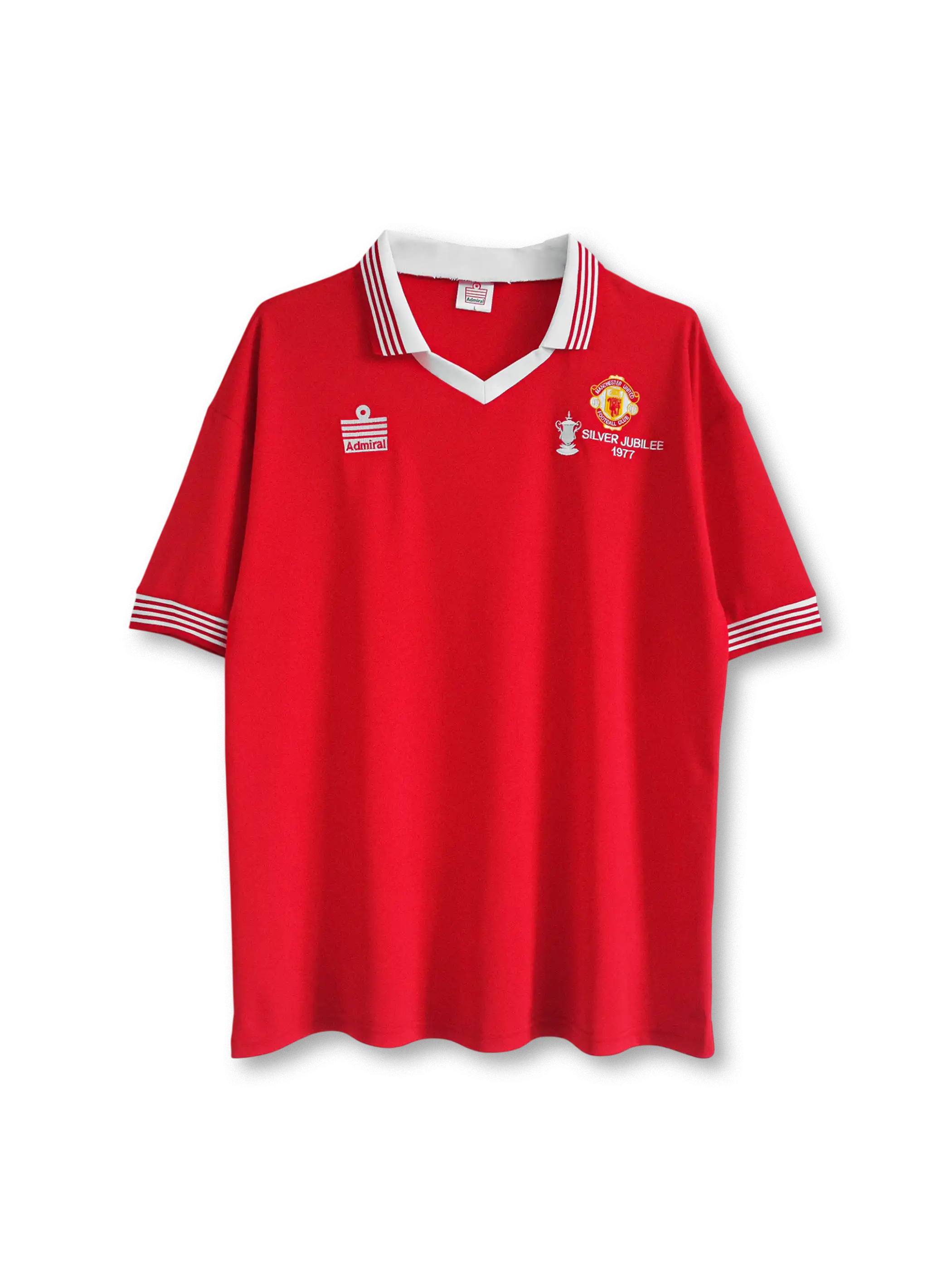 1977年 マンチェスター・ユナイテッド ホームユニフォーム アドミラル製 シルバージュビリー記念
