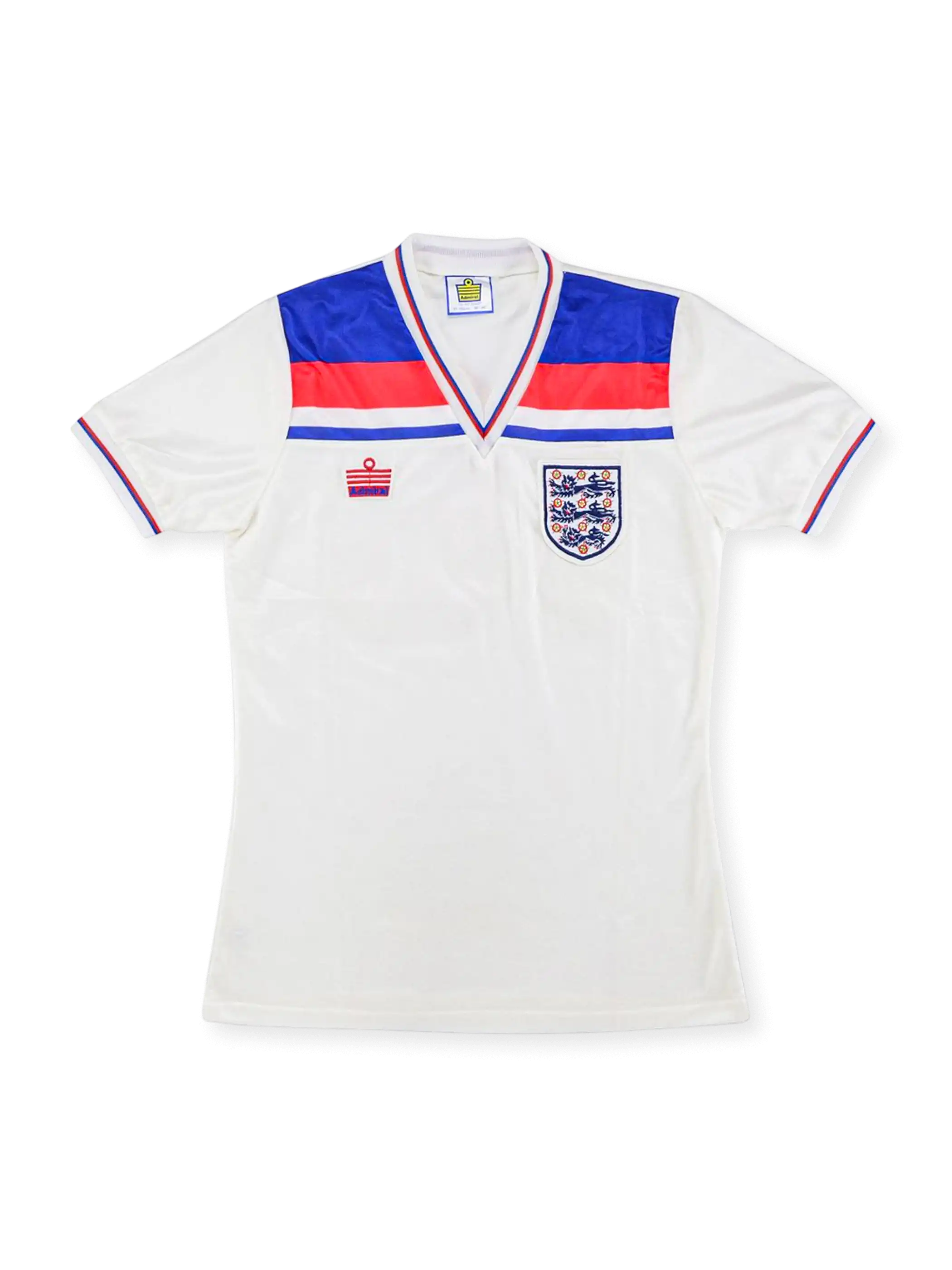 1982年イングランド代表 ホームユニフォーム 前面