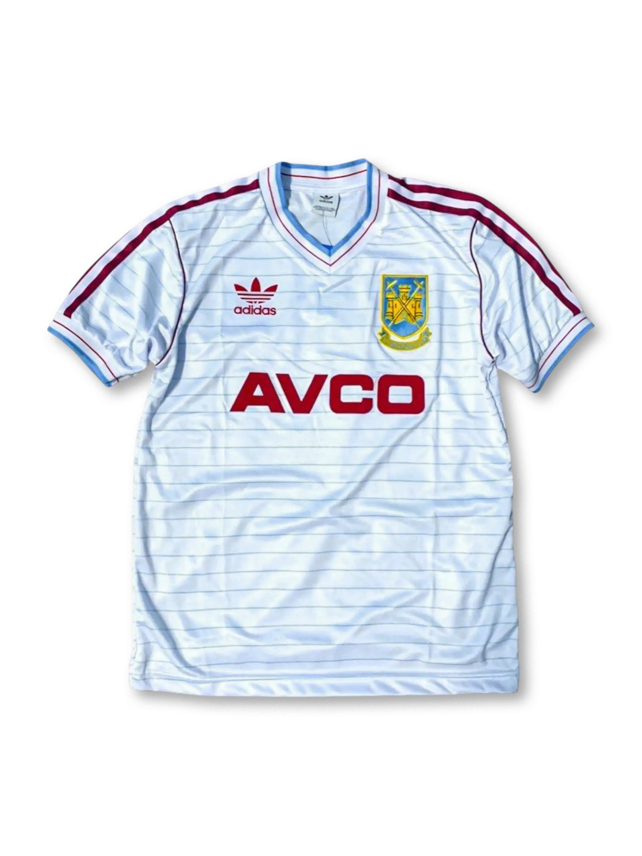 1985-87年 ウェストハム・ユナイテッド アウェイユニフォーム, vintage football jersey retro West Ham kit classic soccer shirt