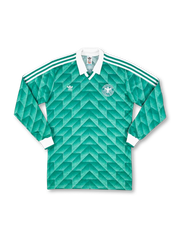 1988年西ドイツ代表アウェイユニフォーム 前面 グリーン幾何学柄