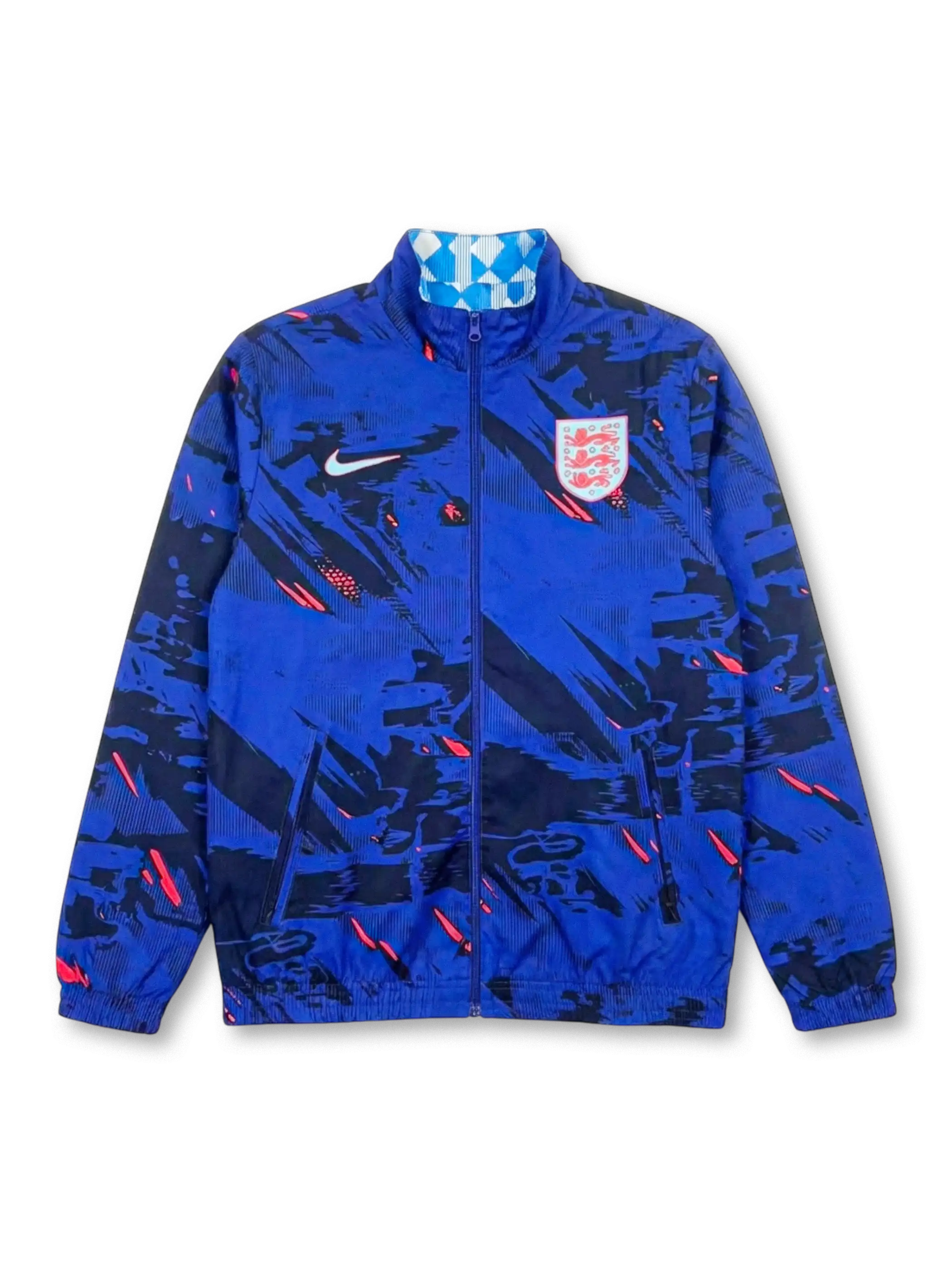 イングランド代表 トラックジャケット サッカー ワールドカップ Mサイズ！ 1990年 イングランド代表 リバーシブル トラックジャケット-KICKO
