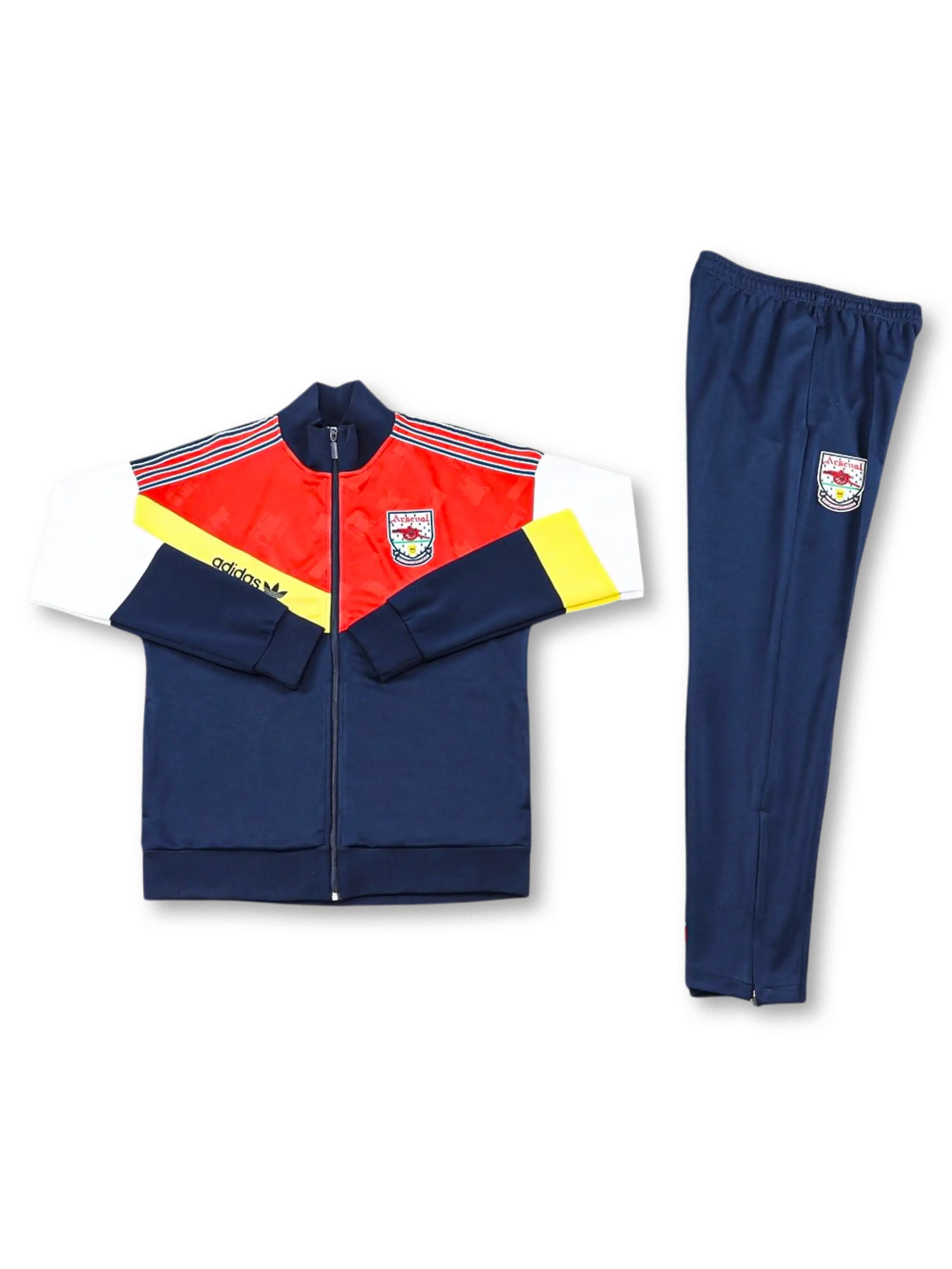 アーセナル　ホワイト　トレーニングセット 90年代 アーセナル トレーニング トラックスーツ-KICKO – KICKO JAPAN