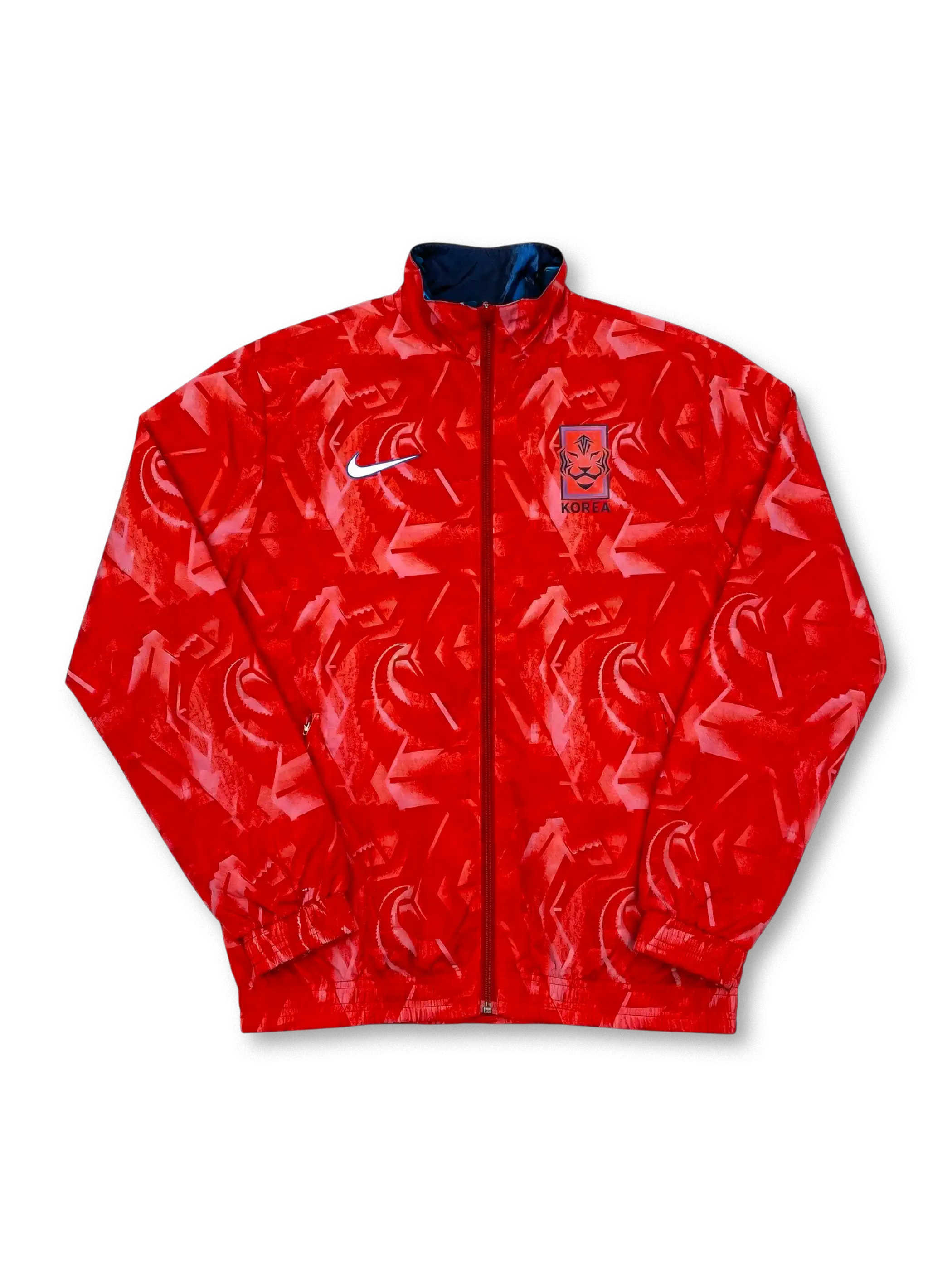 韓国代表 レッド面 正面デザイン 復刻ウィンドブレーカー