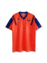 1991-92 バルセロナ アウェイ オレンジ ユニフォーム 正面デザイン