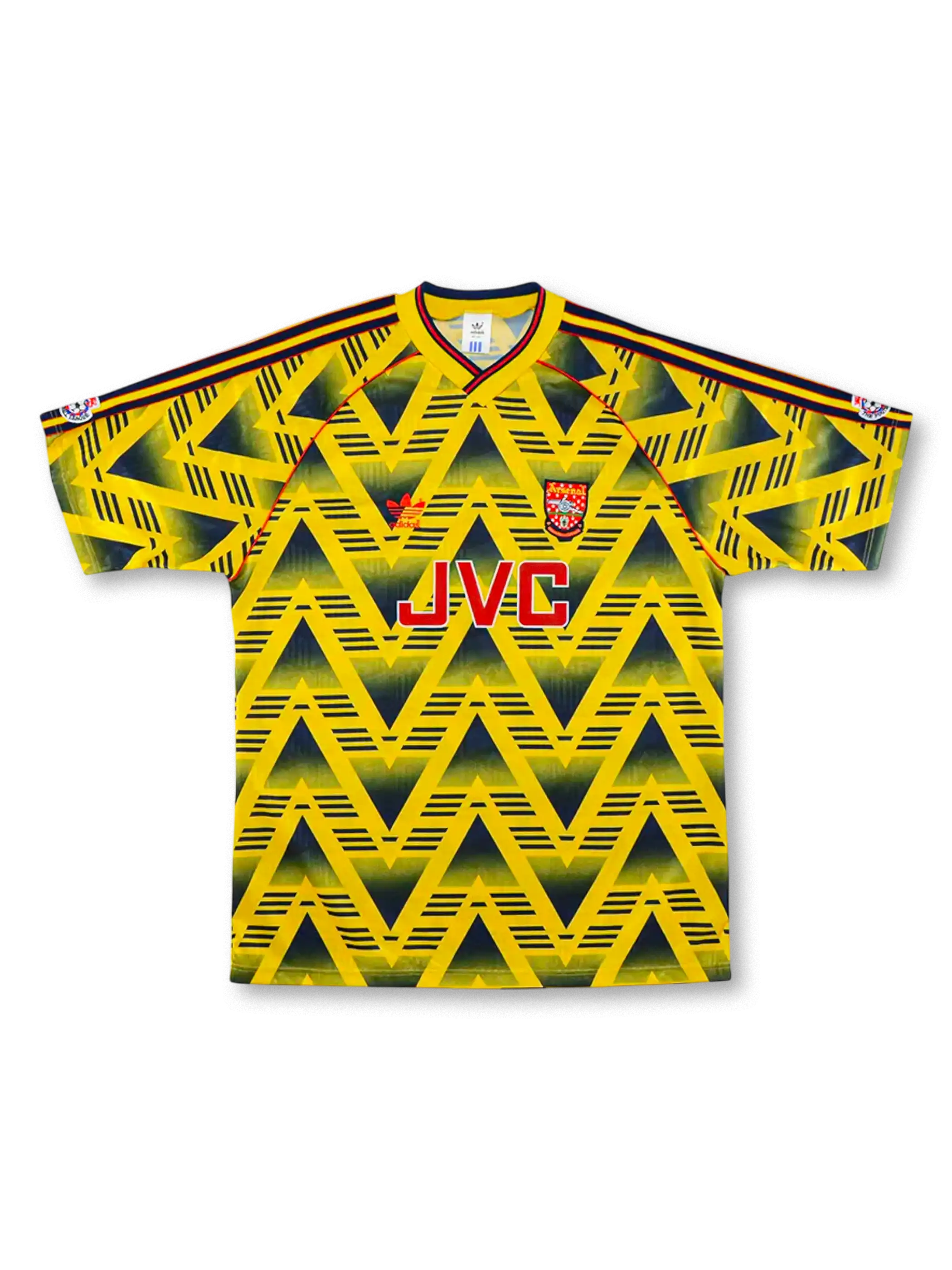 1991-93年アーセナル アウェイユニフォーム ブルーズバナナ 前面