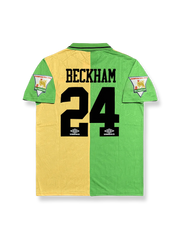 1992–94シーズン マンチェスター・ユナイテッド アウェイユニフォーム ベッカム 24番 クラシックレッド&ブラックデザイン