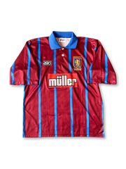 1993-95年アストン・ヴィラ ホーム ユニフォーム ASICS製 müllerスポンサー