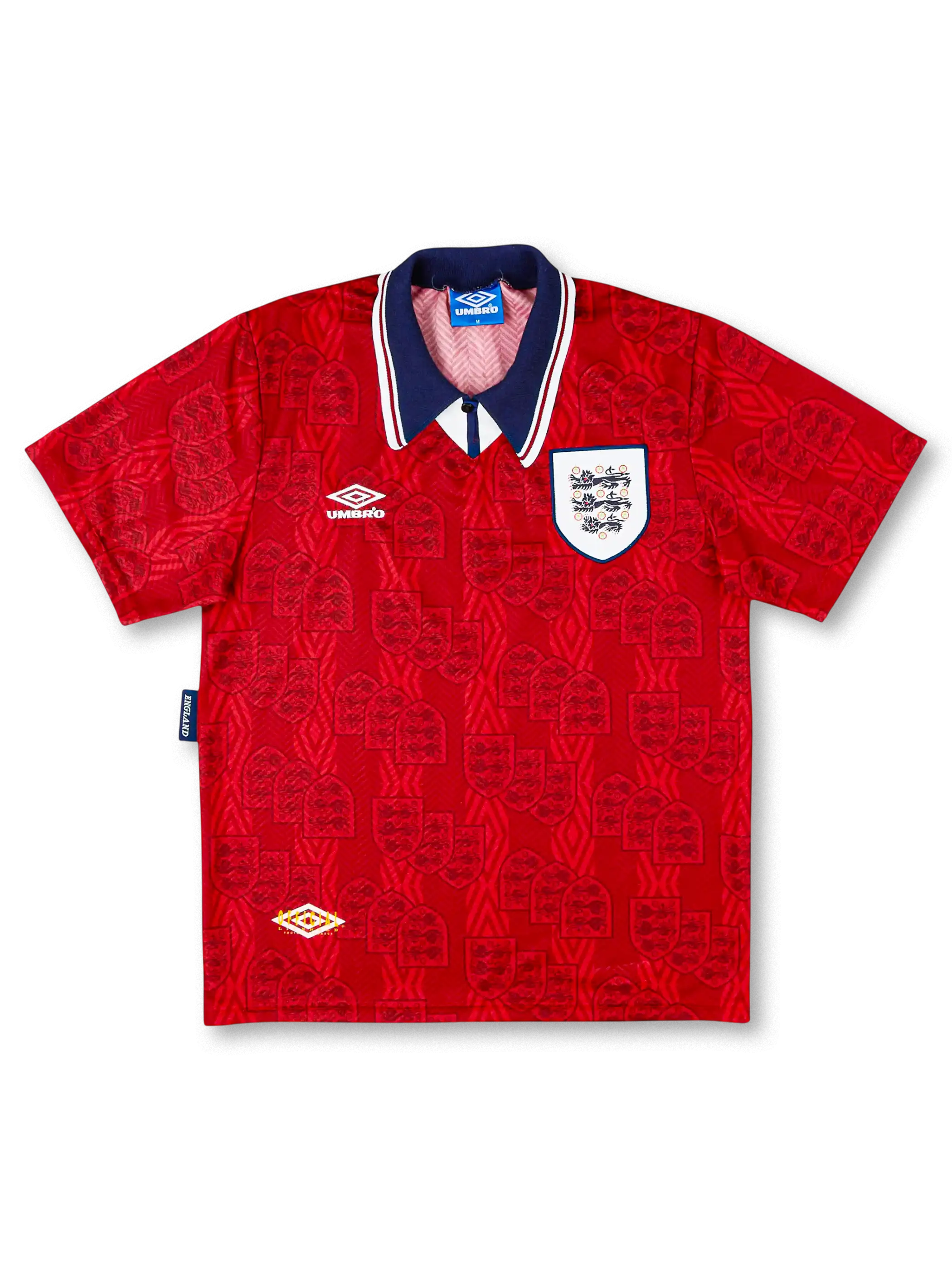 イングランド代表 ユニフォーム93/95 Awayモデル 1993-95年 イングランド代表 アウェイシャツ-KICKO – KICKO JAPAN