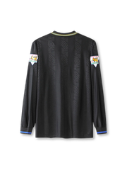 1993-95 マンチェスター・ユナイテッド アウェイ シャツ 正面 ブラック×イエローデザイン