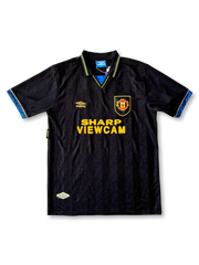 1993-95年マンチェスター・ユナイテッド アウェイユニフォーム 前面 SHARP VIEWCAM ロゴ