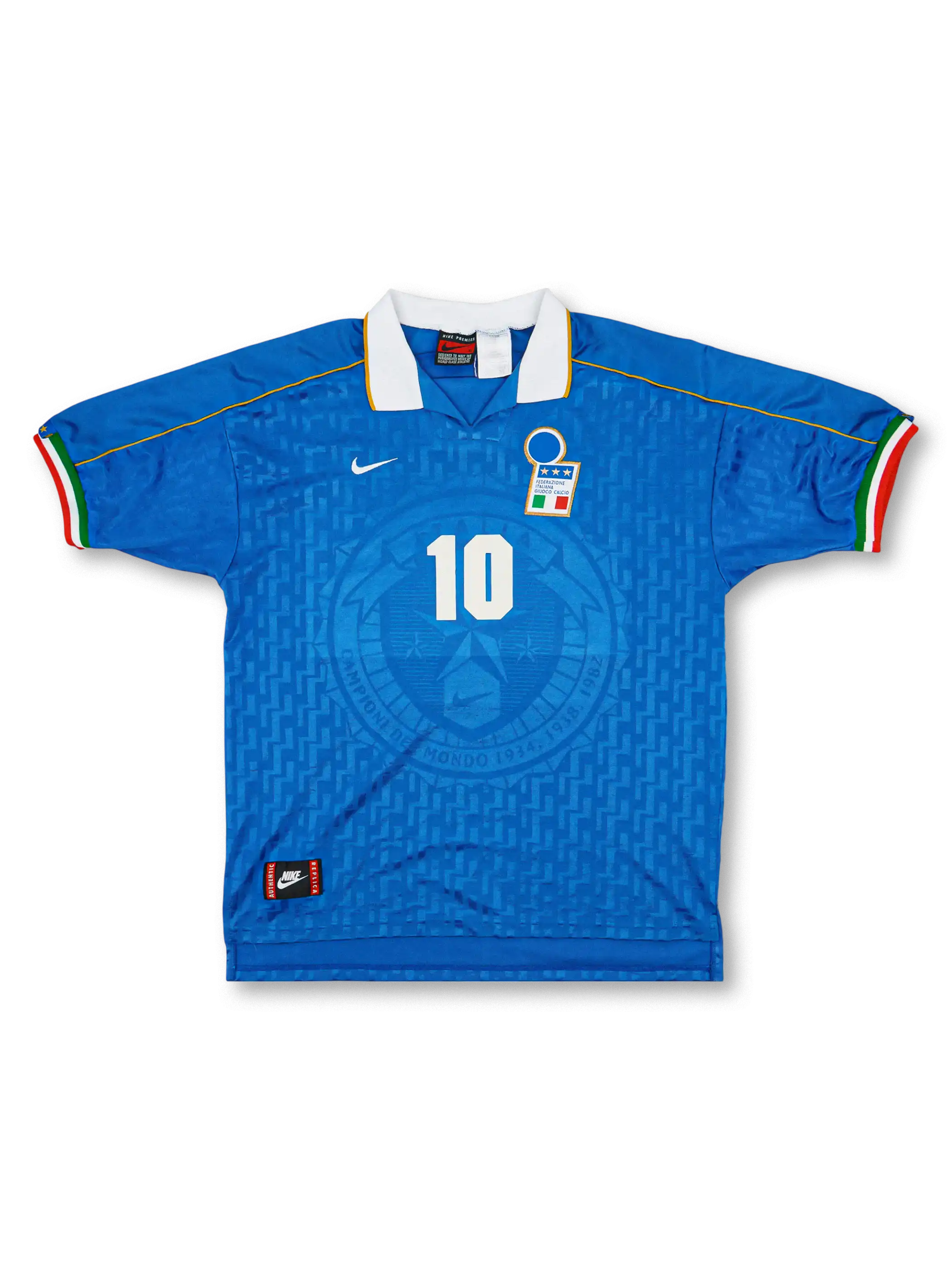 1994–1996 イタリア ホーム ユニフォーム バッジョ 10番、レトロサッカーシャツ