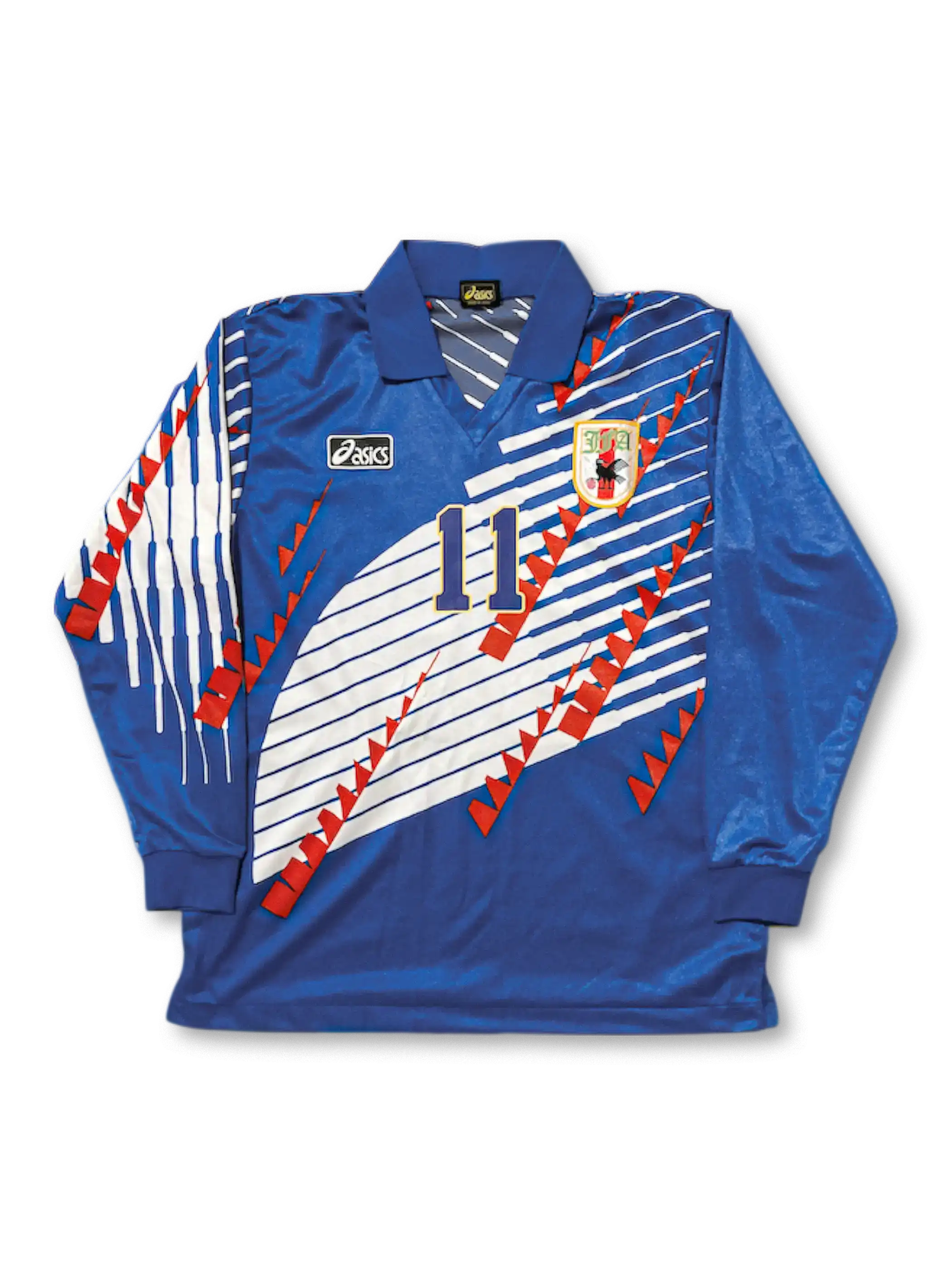 1994–1996 日本代表 ホーム ユニフォーム カズ 11番、レトロサッカーシャツ