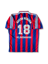 1994–95 Bayern Munchen home jersey Klinsmann 18, vintage football shirt