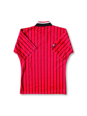 1994-95年レンジャーズ アウェイユニフォーム、赤×黒ピンストライプのビンテージサッカージャージ