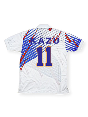 1994–95 日本代表 アウェイジャージ KAZU #11 公式レプリカ。軽量ポリエステル×メッシュパネル。