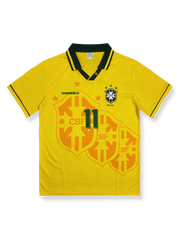 94 年ワールドカップブラジル 11 番ロマーリオユニフォーム正面図