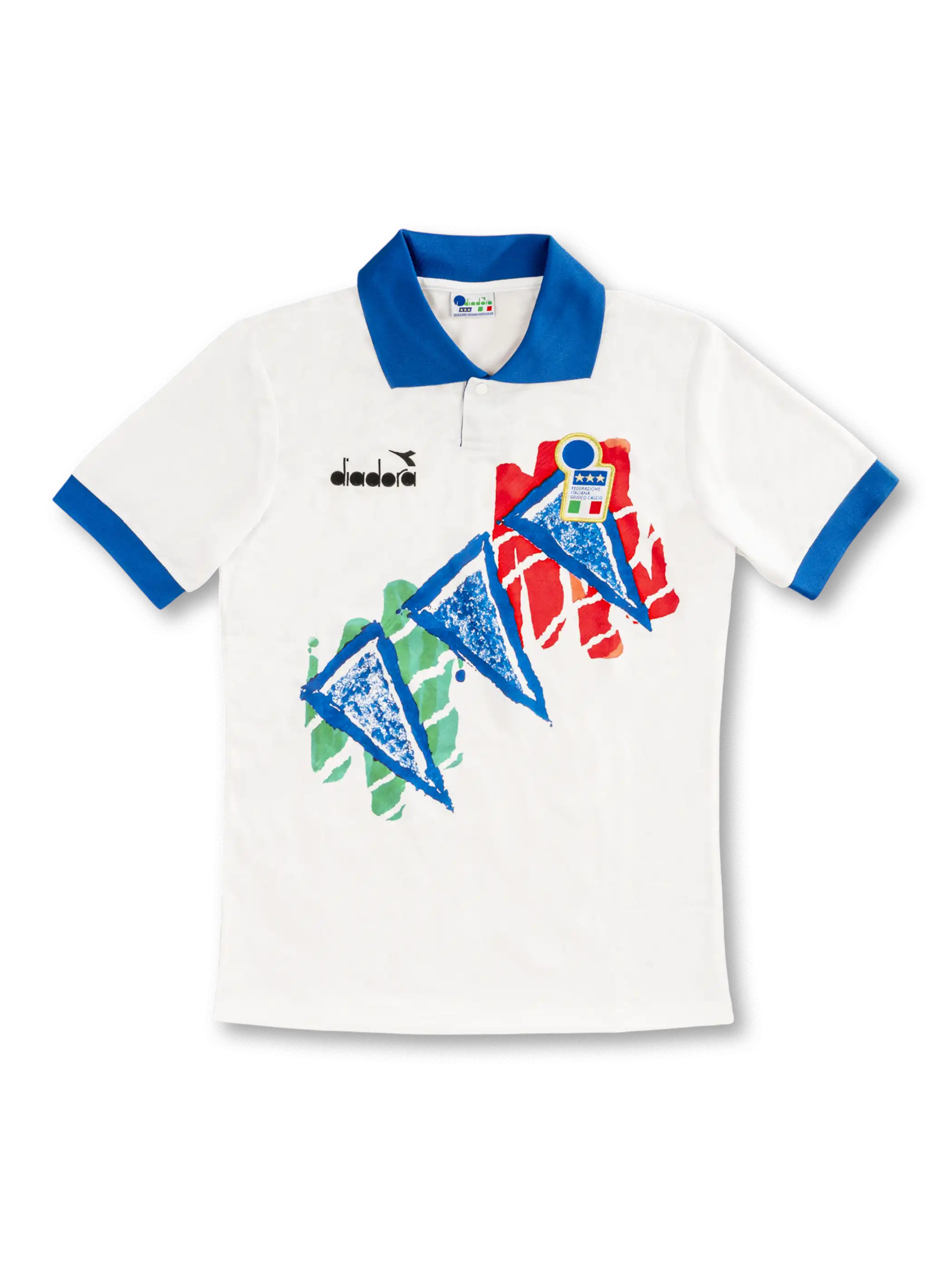 1994年イタリア代表トレーニングシャツ 抽象グラフィック ディテール