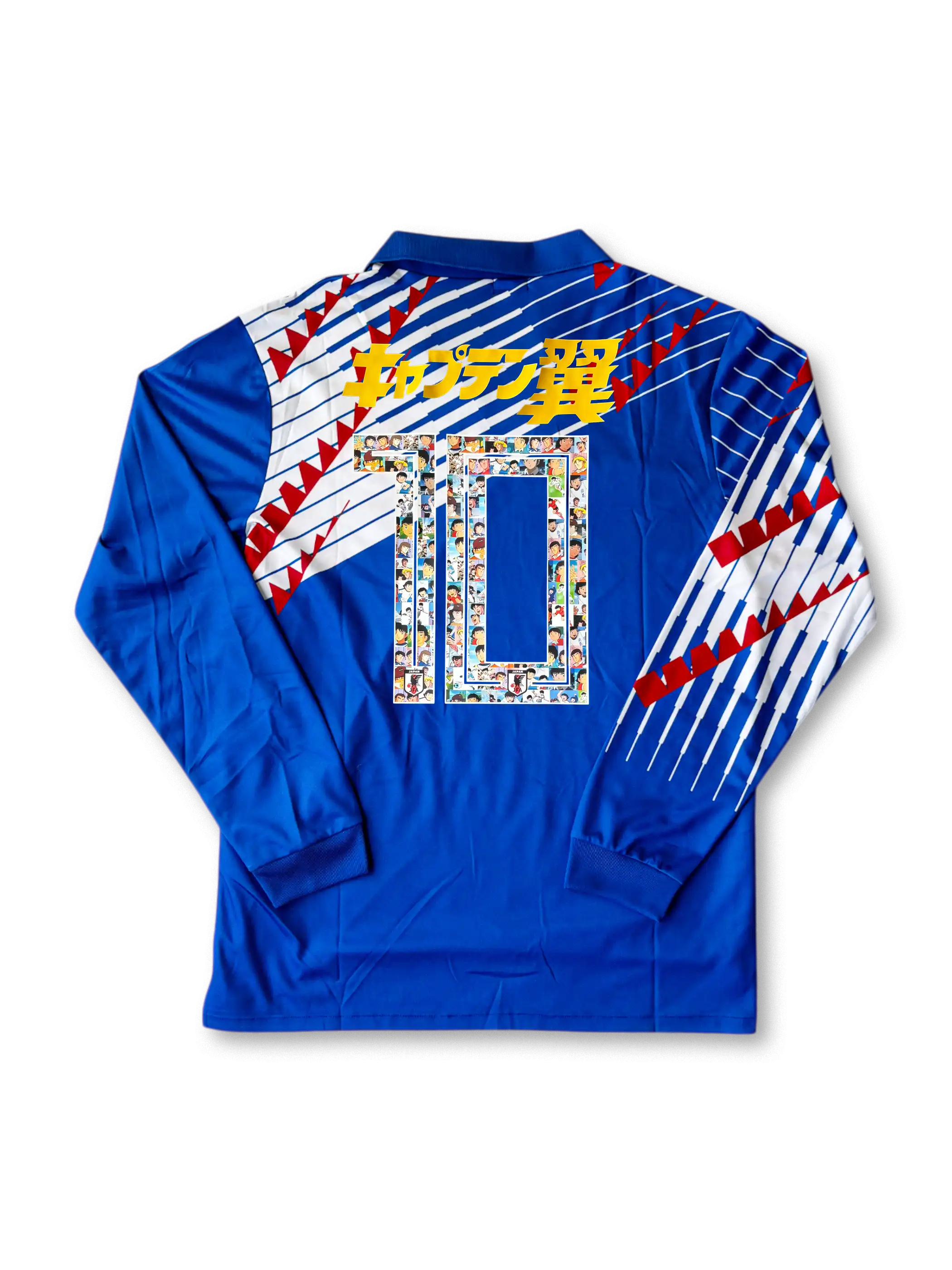 1994年日本代表ホーム長袖ユニフォーム 大空翼10番 キャプテン翼仕様