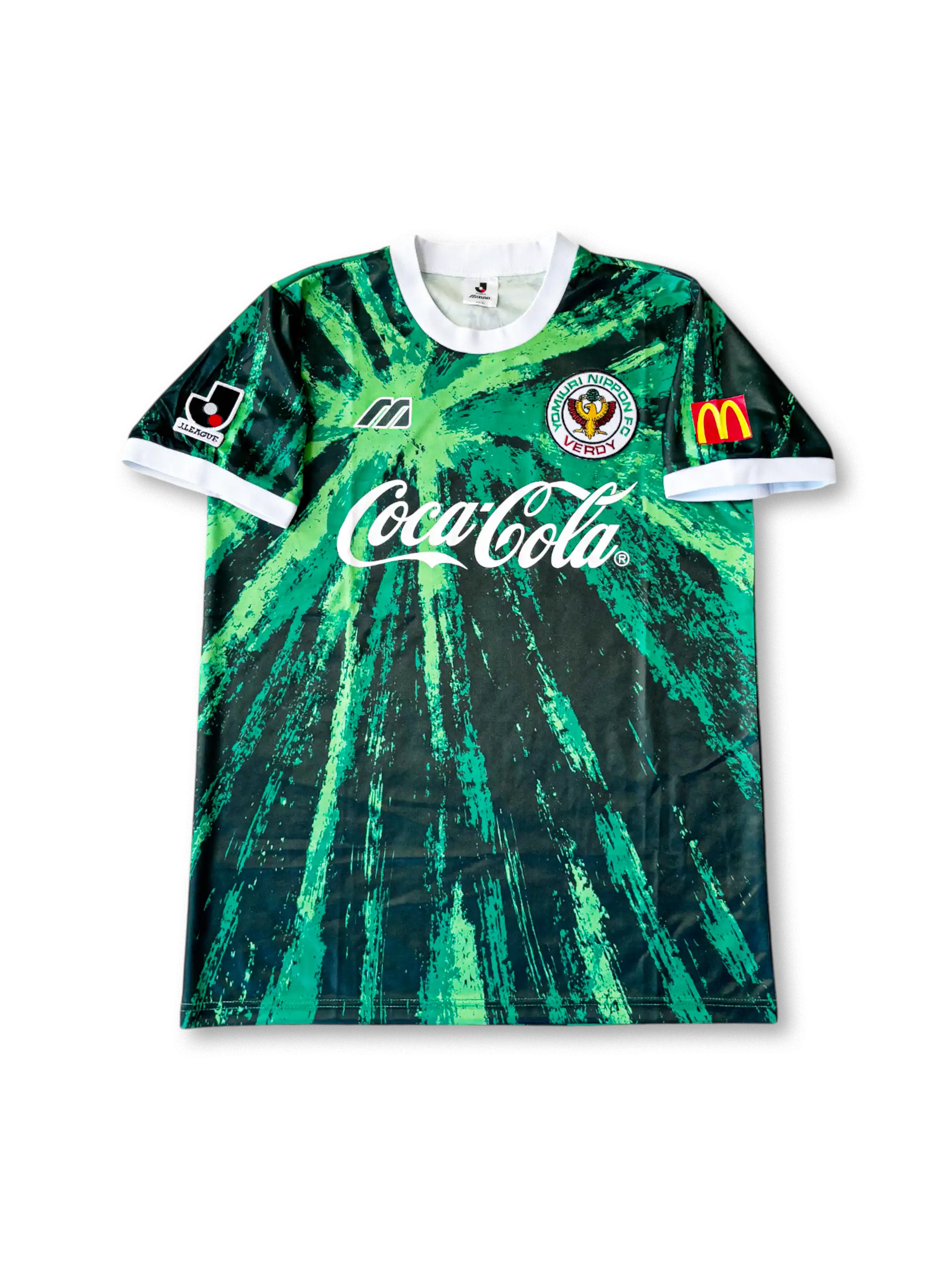 1994年ヴェルディ川崎ホームユニフォーム、コカコーラスポンサー付きビンテージサッカージャージ