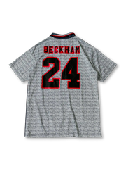 1995-96年マンチェスター・ユナイテッド アウェイ ベッカム24番ユニフォーム、ヴィンテージサッカージャージ