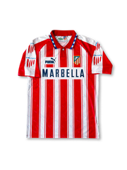 1995-96年アトレティコ・マドリード ホームユニフォーム 前面 MARBELLA スポンサー