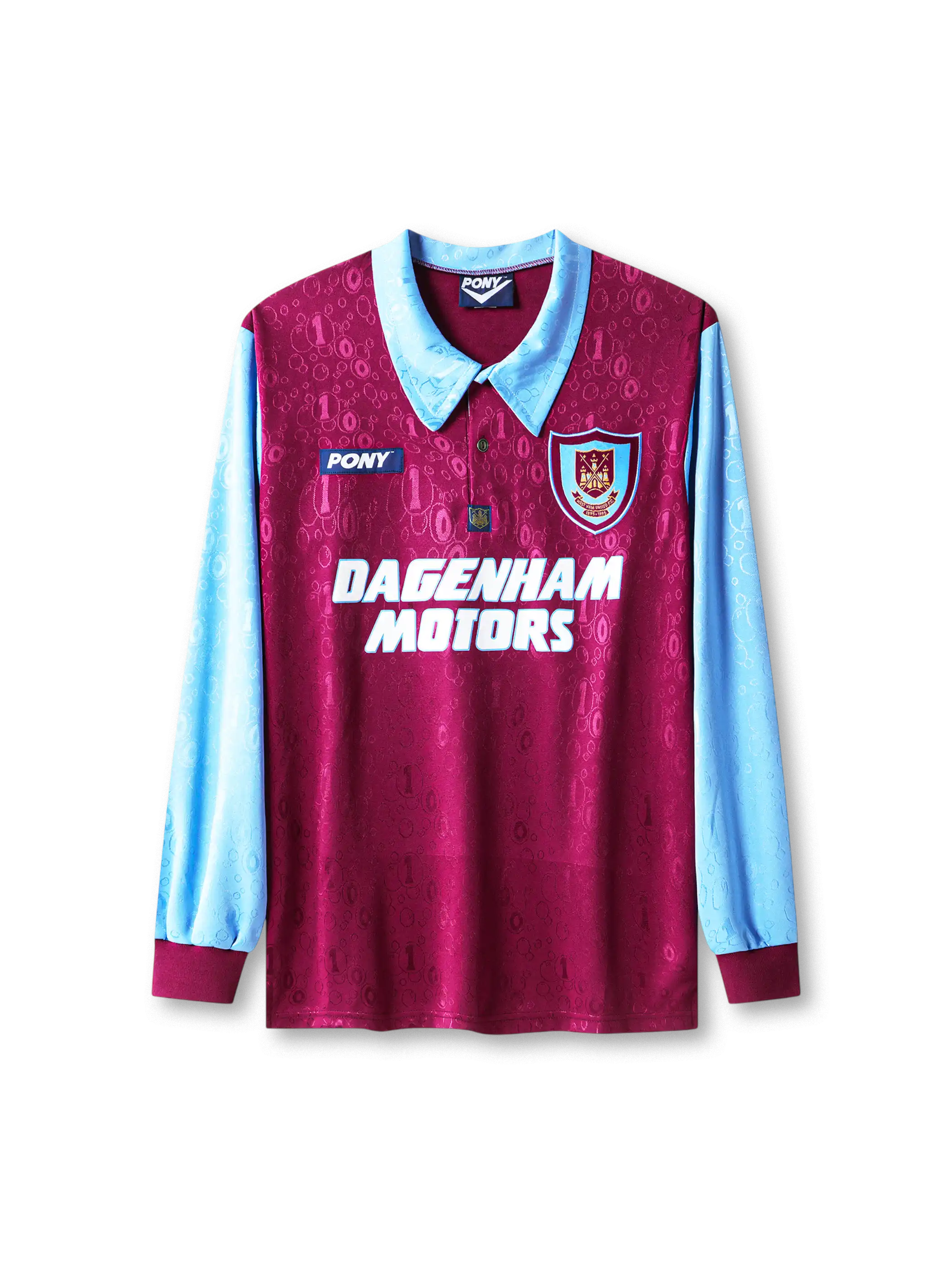 1995-97 ウェストハム・ユナイテッド ホームユニフォーム 正面 PONY製