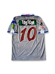 1995 鹿島アントラーズ アウェイ ユニフォーム ミズノ製 グレー×ブルーカモ柄