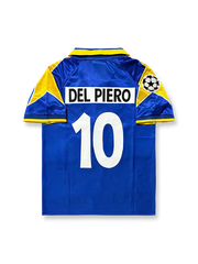 1995-96シーズン ユヴェントスUEFAチャンピオンズリーグ決勝アウェイユニフォーム、アレッサンドロ・デル・ピエロ10番、欧州公式試合用デザイン