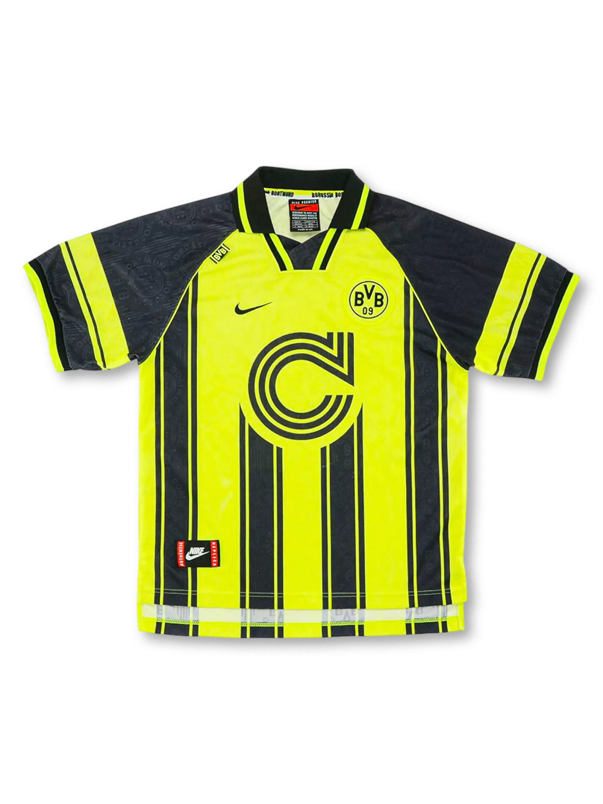 ボルシアドルトムント　96-97 CUP戦　ホームユニフォーム　Nike 長袖 1996-97年 ボルシア・ドルトムント ホームユニフォーム-KICKO – KICKO