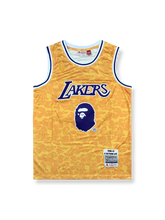 1996-97年 ロサンゼルス・レイカーズ ホーム ユニフォーム ア ベイシング・エイプ 93番、ビンテージバスケットボールシャツ