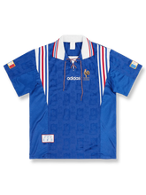 1996–98シーズン フランス代表 ホームユニフォーム ジダン 10番 クラシックブルーストライプ&FFFエンブレムデザイン