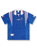 1996–98シーズン フランス代表 ホームユニフォーム ジダン 10番 クラシックブルーストライプ&FFFエンブレムデザイン