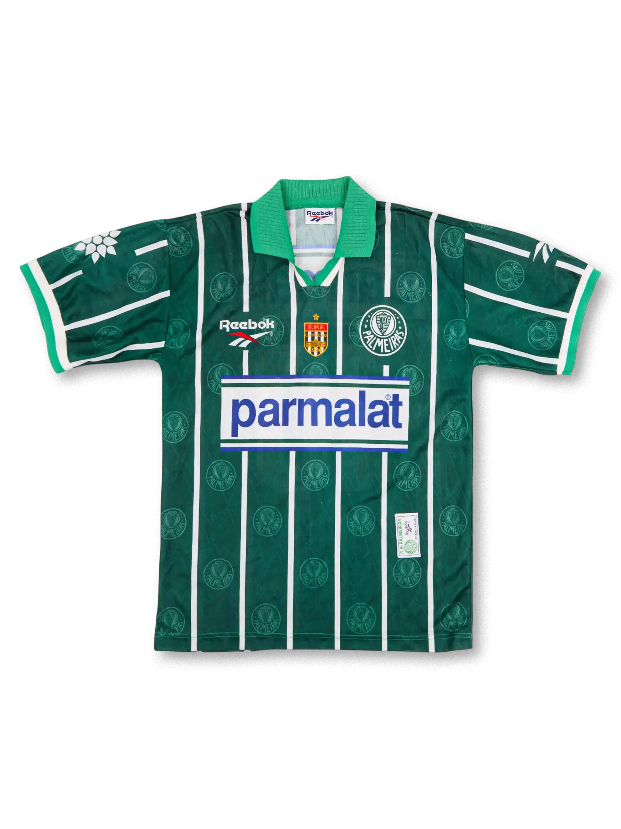 1996年 パルメイラス ホームユニフォーム #10 レebok製、パウリスタ州選手権モデル