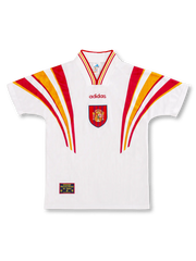 1996年スペイン代表 セカンドアウェイ ユニフォーム 前面 放射ストライプデザイン