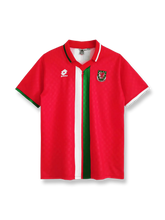 1996-98年ウェールズ代表ホームユニフォーム 赤地 白アクセント クラシックエンブレム刺繍