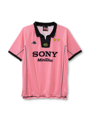 1997-98 ユヴェントス アウェイ ユニフォーム 正面デザイン ピンク×ブラック