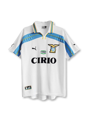 1998-00年 ラツィオ アウェイユニフォーム プーマ CIRIO 白ベース 青黄ライン