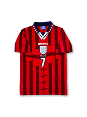 1998-99 イングランド代表 アウェイユニフォーム デイヴィッド・ベッカム #7