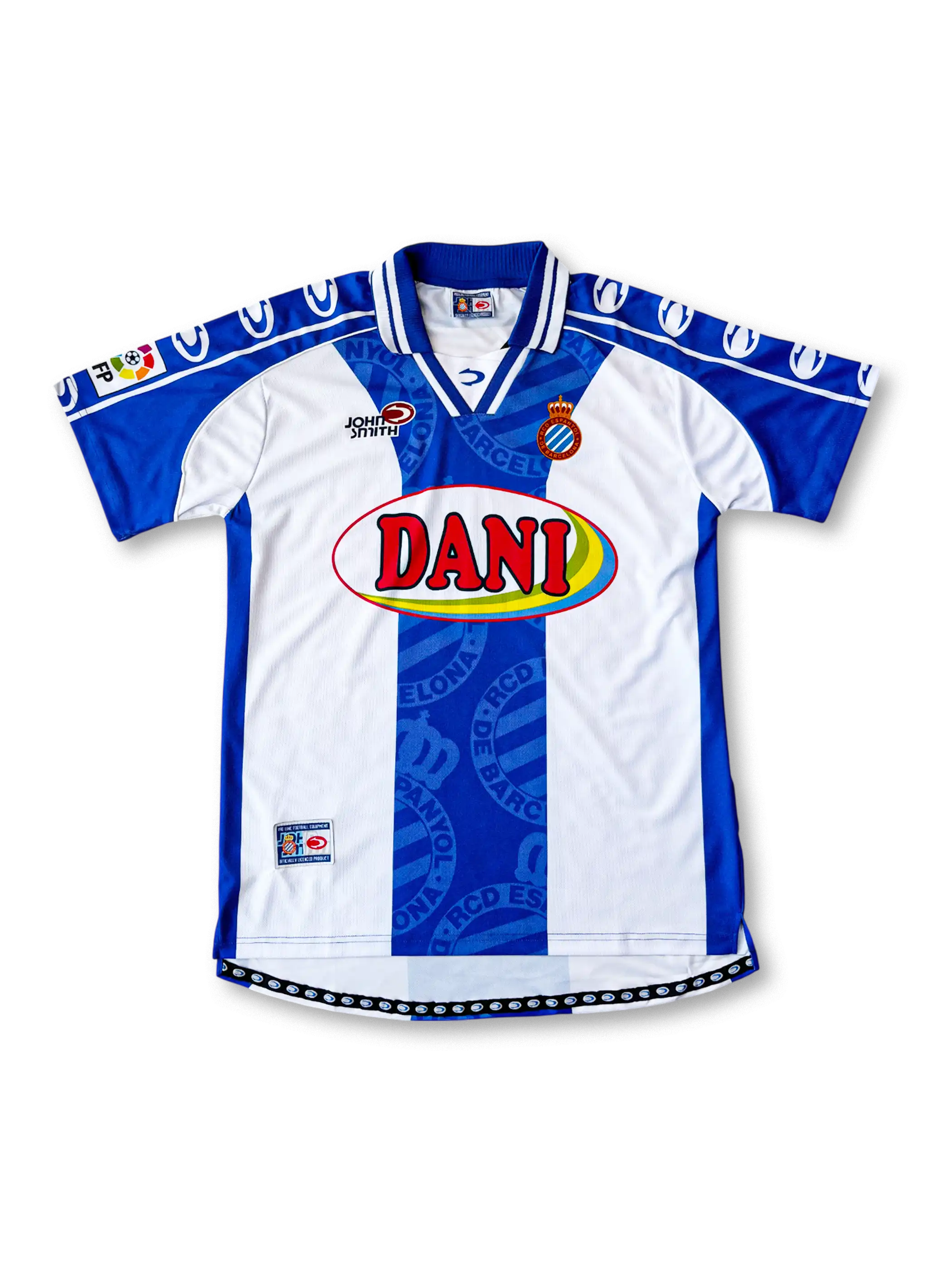 1998-99年RCDエスパニョール ホームユニフォーム 前面 DANI スポンサー
