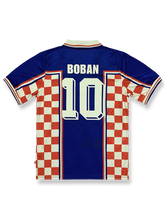 1998年ワールドカップ クロアチア代表 アウェイユニフォーム ボバン 10番 チェッカーボードデザインのクラシックセット
