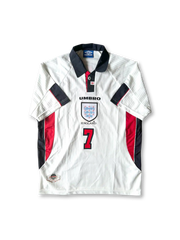 1998年 イングランド代表 ホーム ユニフォーム ベッカム #7