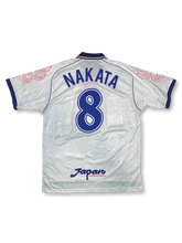 1998 日本代表 アウェイ ユニフォーム 中田英寿 8番、レトロサッカーシャツ