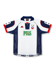 1999-01 レッドスター・ベオグラード アウェイユニフォーム 正面デザイン Kappa